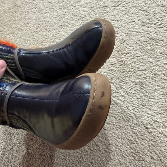 Josef Seibel Dark Navy Blue Leather Ankle Booties Size 37 / US Women's Size 6.5 - Picture 5 of 12